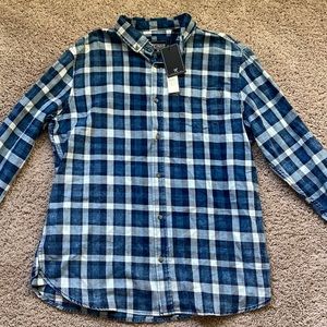 Mens blue flannel